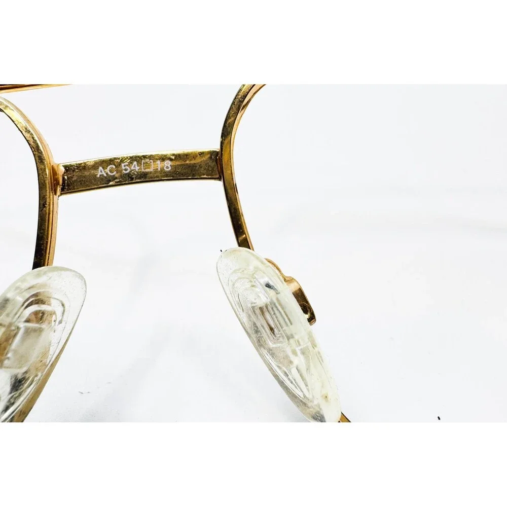 ArtCraft Eyeglass Frames Mens Gold Aviator Double Bridge AC 806P 54-18-140